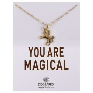 "Sara" magic unicorn 🦄 💕 Gold Necklace Dainty